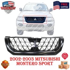 New Oem Replaces Grille Assembly Black For 2002-2003 Mitsubishi Montero Sport