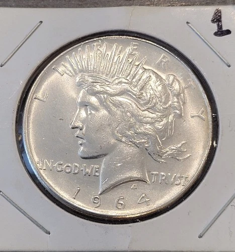 1964 TWO-HEADED SILVER PEACE 1$  A Daniel Carr? Weighs Good & Ping Tested Good!