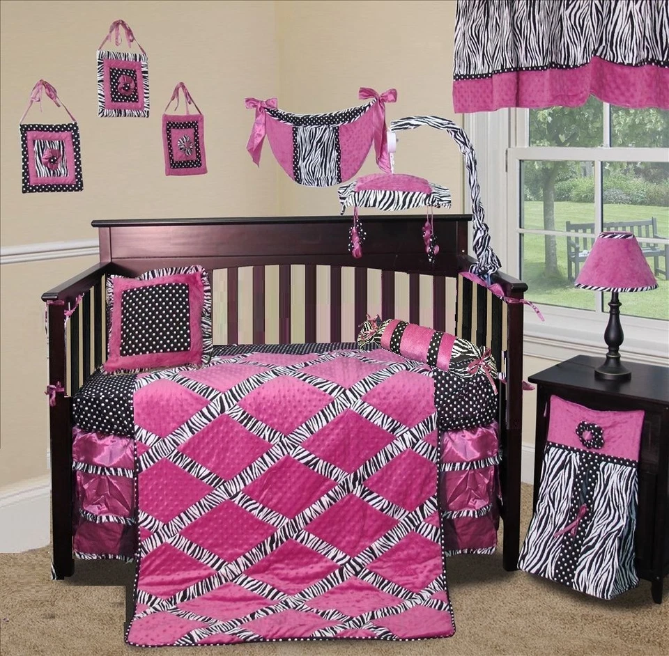 Juegos de ropa de cama para cuna de 12 piezas para bebés bebés niñas y niños-varios estampados Foto 2 de 4