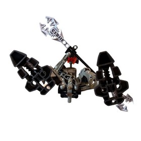 VTG LEGO BIONICLE Rahkshi Vorahk Black Gray 8591 Canister Complete DAMAGED Book 