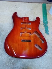 #special offer Electric Guitar Body Mahogany Wood Glossy Painting for Building