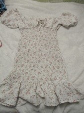 Shein Size Medium Smocked Off-the-shoulder Mini Dress     FREE SHIPPING