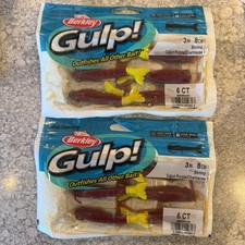 2 Packs Berkley Gulp Saltwater 3” Shrimp Cajun Purple/Chartreuse