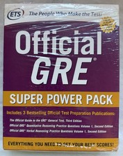 NEW* ETS Official GRE Super Power Pack 3-Book...