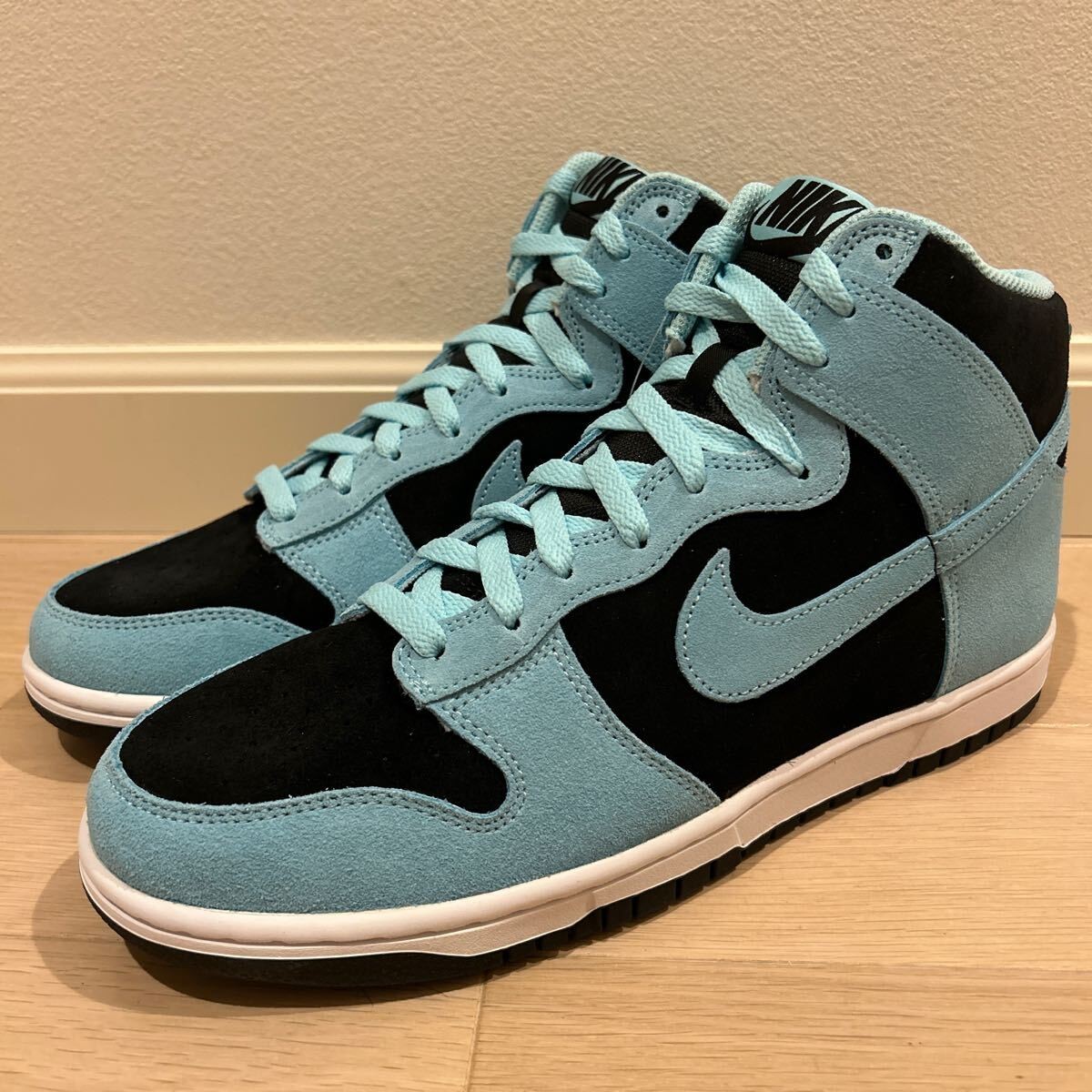 靴 NIKE BY YOU DUNK HI Tiffany 28cm NIKE Men 10.0US Tiffany Dunk Hi Bayou By You 28Cm Aqua Black