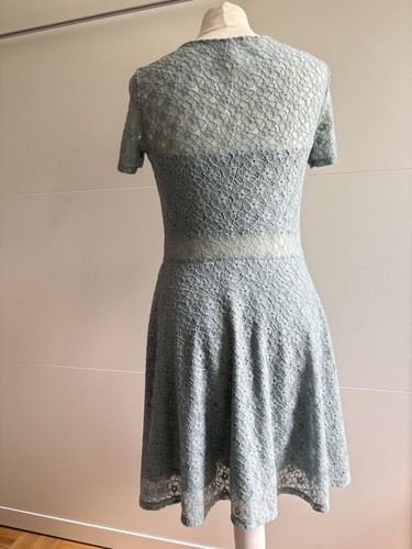 H&M Kleid mit Spitze festlich mint türkis grün Gr. 38 - Bild 2 von 2