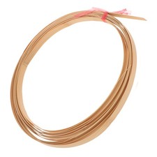 2Rolls Bamboo Flat Strip Weaving Material for Crafting Baskets and Furniture