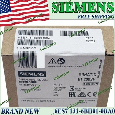 Siemens Simatic ET 200SP 6ES7 131-6BH01-0BA0 Digital Input Module Factory Sealed