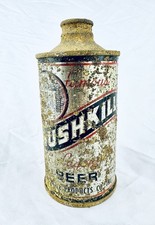 Extremely Rare Antique Bushkill Beer Lager Cone Top Can 1930’s Pre-War 🍺