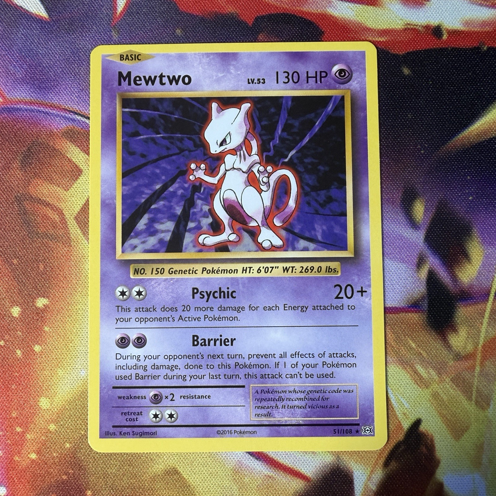 Pokémon TCG Mewtwo Evolutions 51/108 Non Holo XY NM Condition