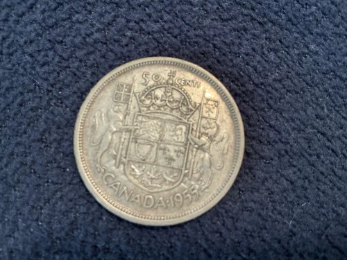 1955 Canadian Silver Half Dollar