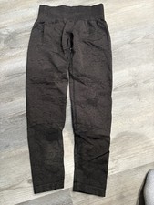 Women's Black Textured Leggings