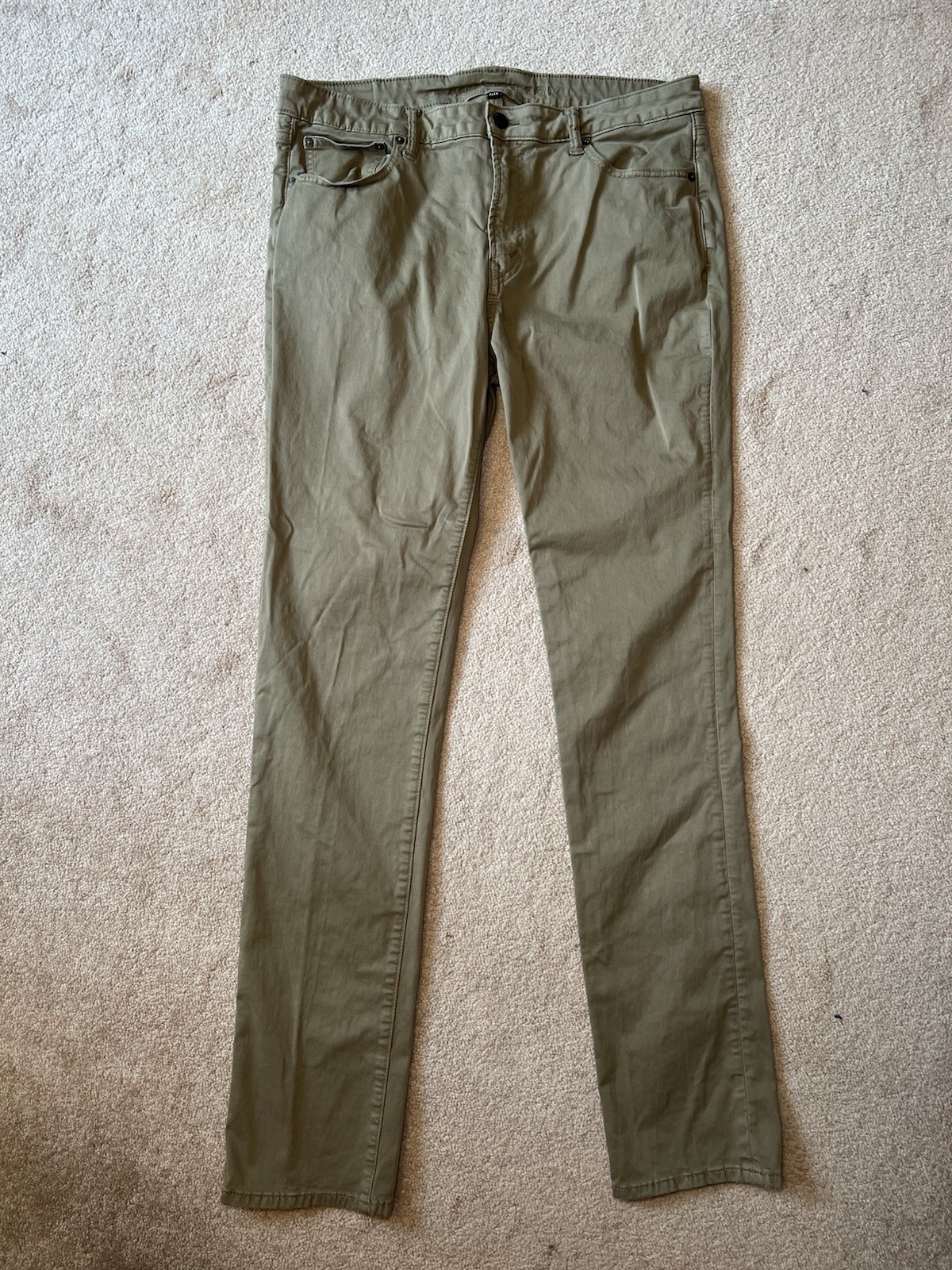 PANTS - American Eagle - Slim - Dark Khaki - Casual - Flex - Sz 36x36