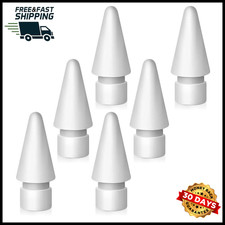 6 Replacement Tips Compatible with Apple Pencil 1st/2nd Gen Pencil Nibs for iPad