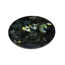 Labradorite Stone Round Coffee End Tabletop Elegant Custom Furniture & Home Deco