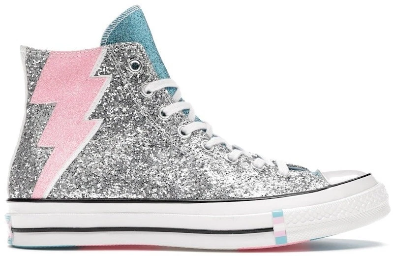 Converse Chuck 70 High Pride Shimmering Silver for Sale