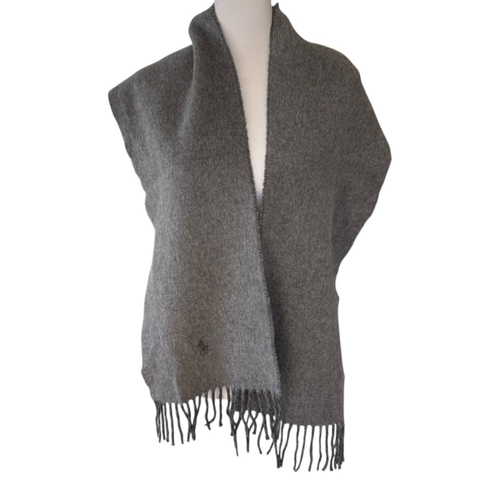 New Polo Ralph Lauren Virgin Wool Blend Scarf Italy Heritage Preppy Academia thumbnail 3