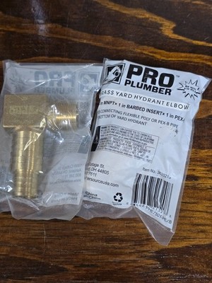 x2   ProPlumber 3/4''X1'' Pex/Poly Hydrant Elbow 3639219