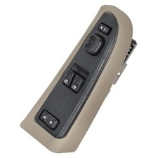 Front Driver Side Power Window Switch and Tan Bezel Assembly with 15883322