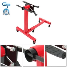 Rotating Engine Stand Folding Motor Hoist Dolly w/ 360° Adjustable Head 1500lbs