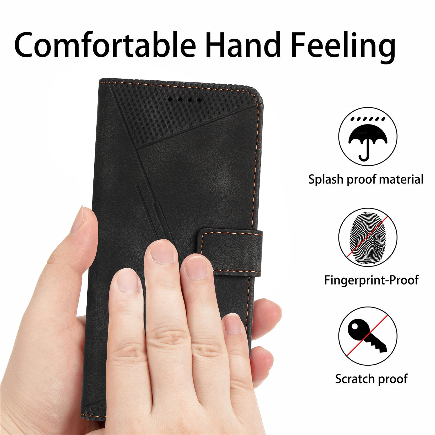 Case Collection pour Xiaomi Redmi 13C / Poco C65 - Coque de Telephone en Cuir de Première