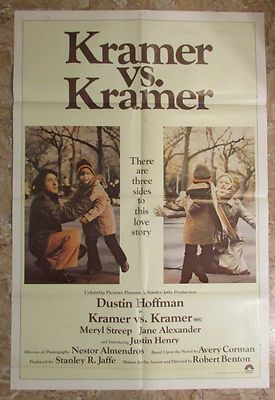 1979 KRAMER vs. KRAMER Original 1-SH Movie Poster VG/FN 5 ...