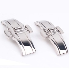 Butterfly Deployment Clasp Buckle for TISSOT Steel Metal Bracelet Watch Strap