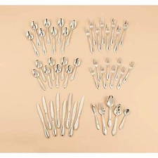 Stanley Roberts 45 Pc 18/0 Stainless Steel Pristine Flatware Utensils Set