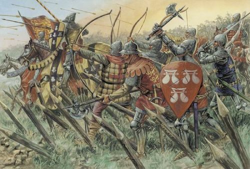 100 Years War Britisch Warriors Kunststoff Kit 1:72 Modell Italeri-image