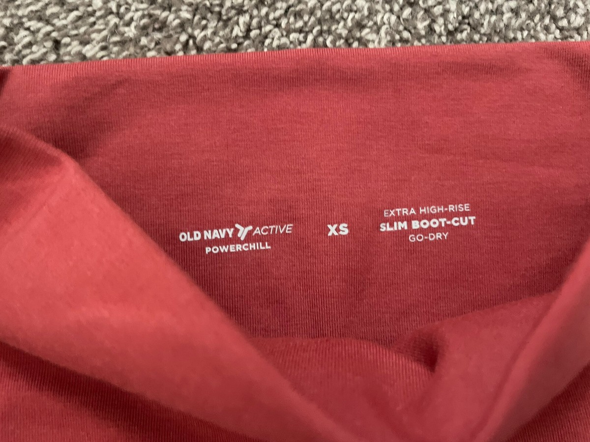 NEW Womens XS Old Navy Active Extra High-rise Slim Boot Cut Power