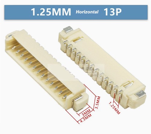 MX1.25MM Horizontal/Vertical SMD Sockets With/Without Cover 2P/3P/4P/5P/6P-16P - Picture 37 of 44
