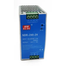 10A Industrial DIN Rail Power Supply,NDR-240-24 240W Input 100V-240V Output 24V