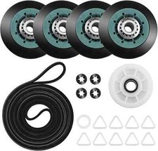 WED9150WW1 Whirlpool Heavy Duty Dryer Rollers Pulley Belt Kit