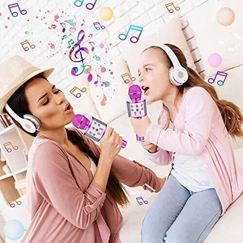 Toys for 5 6 7 8 9 10 Year Old Girls Karaoke Microphone for Kids Visit - Picture 6 of 7