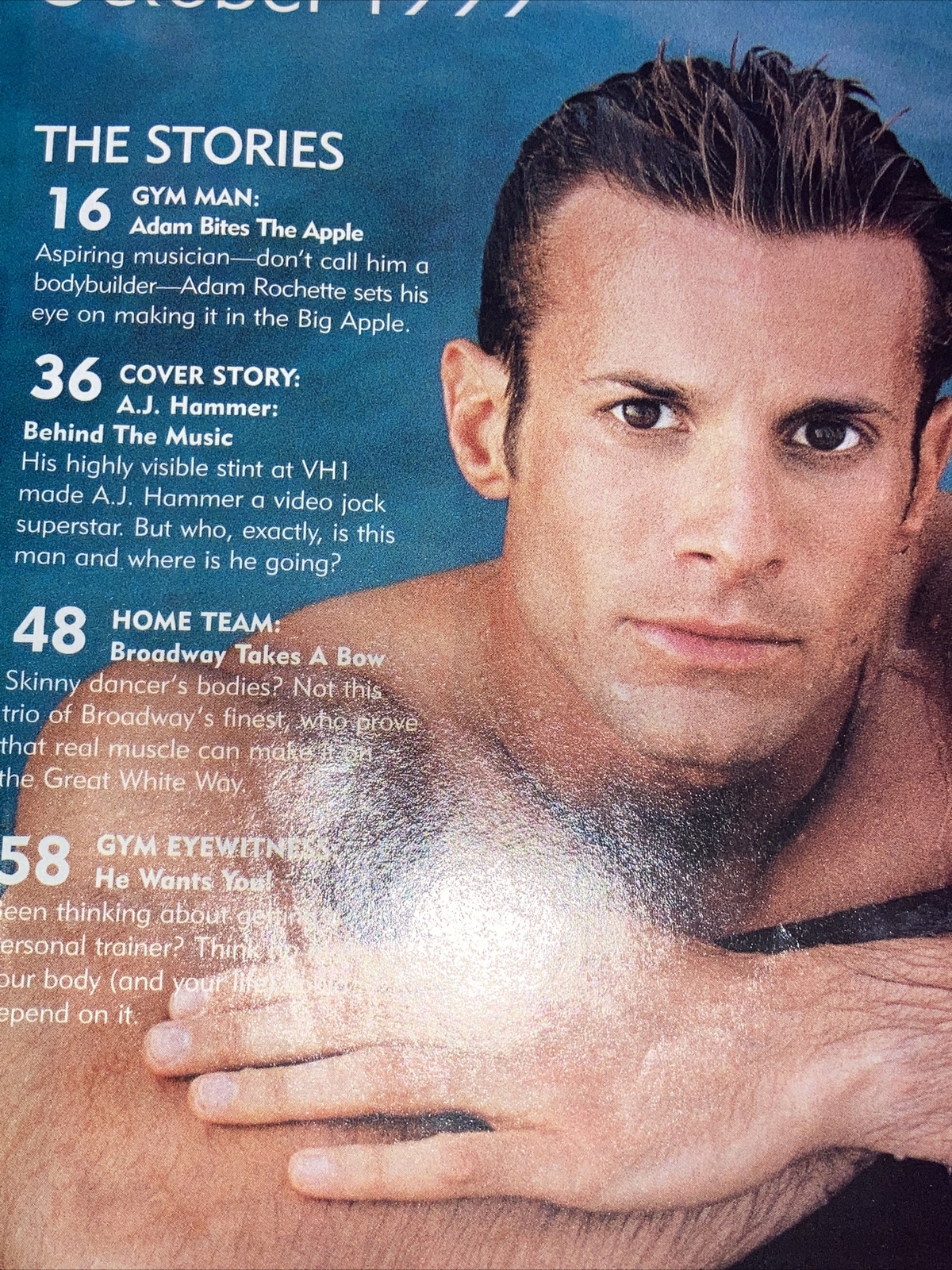 Gym Magazine October 1999 AJ Hammer Ricky Martin Adam Rochette John ...