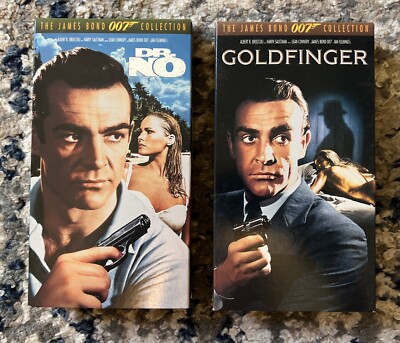 Deluxe Edition Bond 007 Gift Set (VHS, 1995, 7-Tape Set) COMPLETE