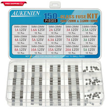 Christmas Light Fuses 15 Values 150Pcs 125V 1A 1.6A 2A 3A 4A 5A 6.3A 7A 8A 10A 1