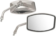 Emgo Universal Cruiser Mirror Big One, 4 1/4 H x 6 1/4 W, 10mm Thread, Honda, Ka