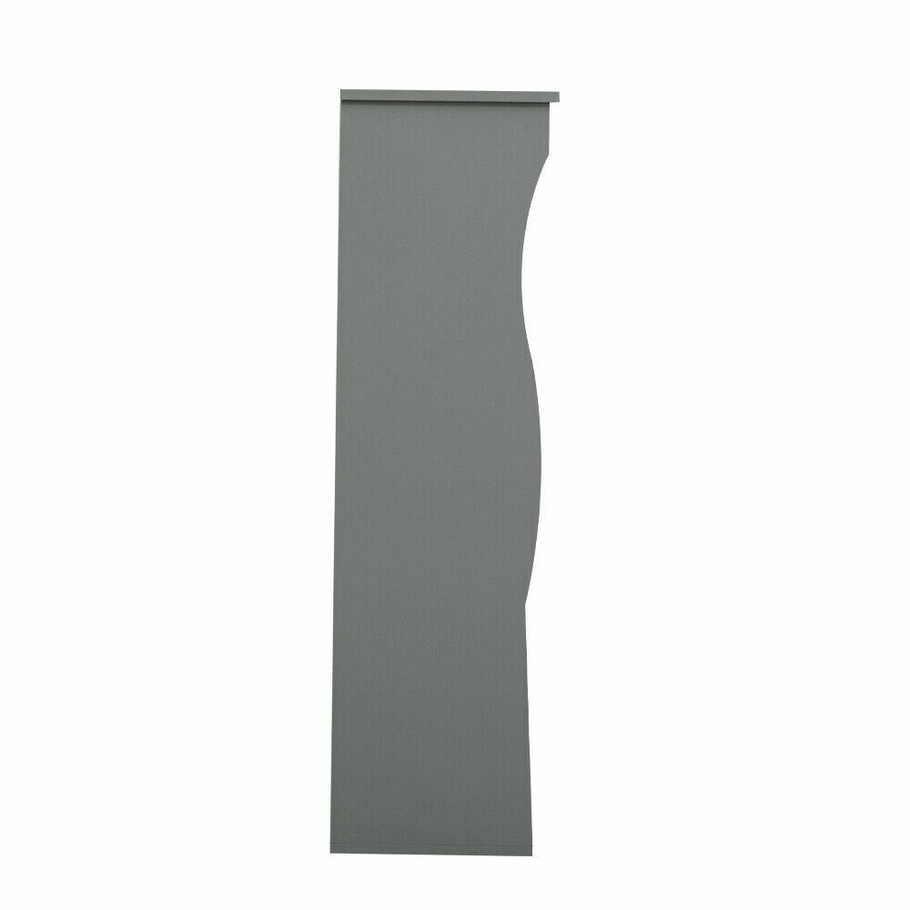 Grey Wall Mounted Shelves Painted 3 Book Shelves Ideal for Kids Bedroom Kitchen eBay