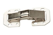 EASY ON HINGE Sprung 104mm BZP Lay On Kitchen Cupboard Cabinet Bathroom