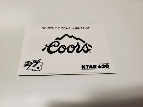 RS20 Phoenix Suns 1990/91 NBA Basketball Pocket Schedule - Coors - Picture 2 of 2