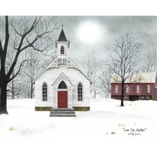 New Country Billy Jacobs LOVE ONE ANOTHER Church Red Barn Wall Hanging Picture
