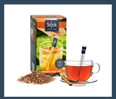 STICK TEA ROOIBOS CHAI STICK TEAS BEVERAGE 20 STICKS CAFFEINE-FREE NEW ...