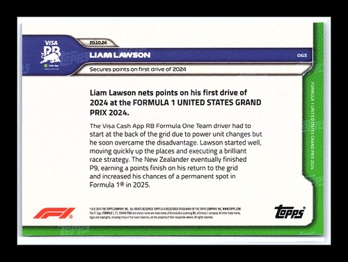 *PICK YOUR CARD* 2024 Topps Now Formula 1 F 1 Base Set Updated 07/21/25 - Picture 91 of 127