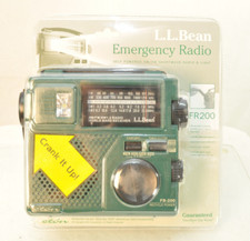 NEW Eton LL Bean FR-200 Emergency Radio Short Wave AM FM Hand Crank Green