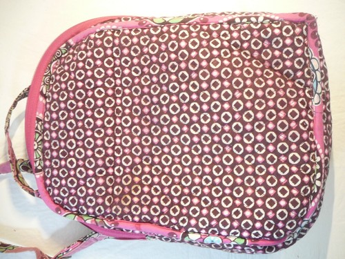 Vera Bradley Used Cupcakes Pink 2009 Backpack *RETIRED* Book Bag Back Pack - Picture 3 of 11