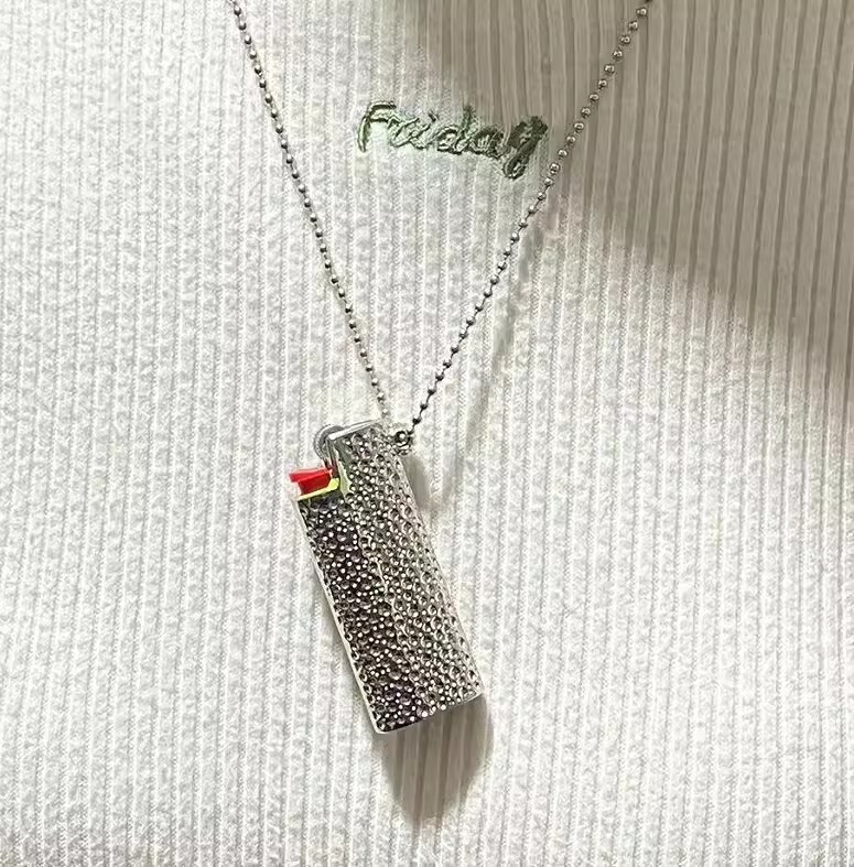 Necklace Pendant Lighter Cover Shell