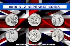 10p TEN PENCE A-Z ALPHABET COINS 2018 & 2019 RARE ANGEL BOND NHS TEA ZEBRA ROBIN