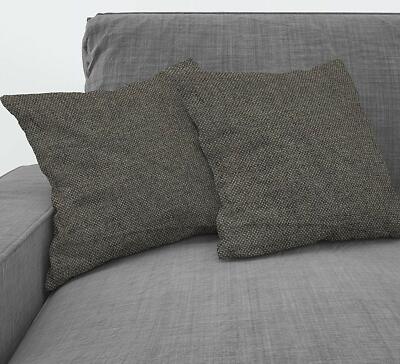 Kissenbezug weiche Leinenoptik mit verdecktem Reißverschluss für Sofa 45 cm x 45 cm 4er Set