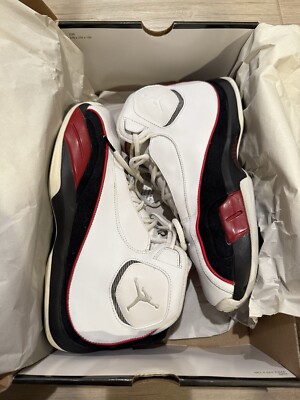 Nike Air Jordan Team Concept  White/Varsity Red-Black - 312528 161  - Size 10 